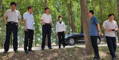 市水利局領(lǐng)導(dǎo)蒞臨引黃灌區(qū)農(nóng)業(yè)節(jié)水工程 （2021年市本級）施工二標項目指導(dǎo)工